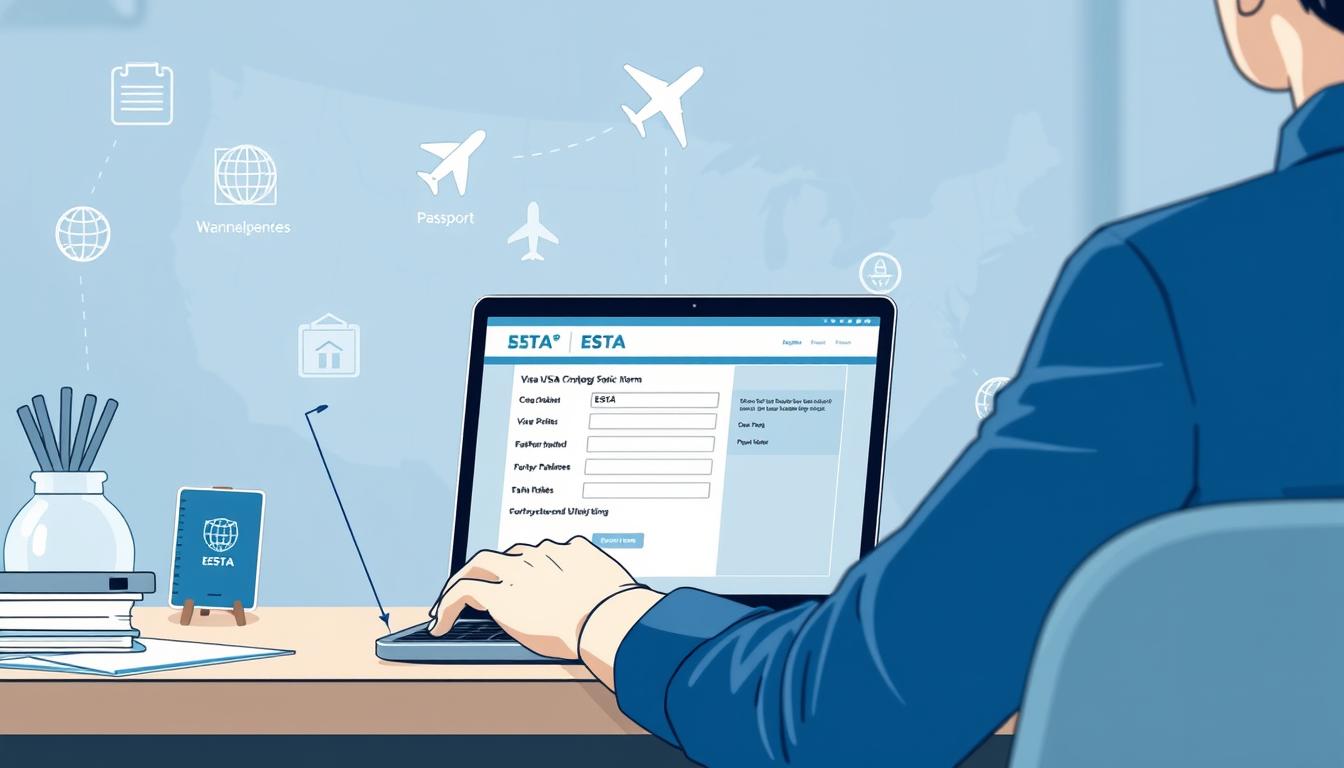 ESTA application process for visa-free travel to the USA