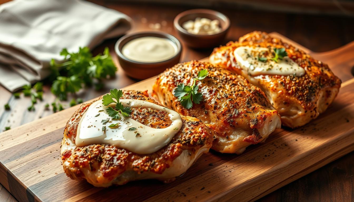 Za'atar Chicken Thighs with Tahini and Garlic Recipe