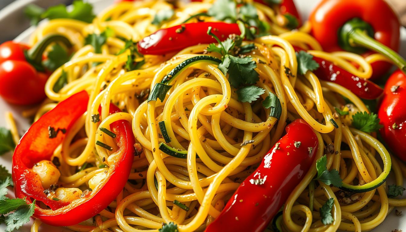 spicy vegetable noodles