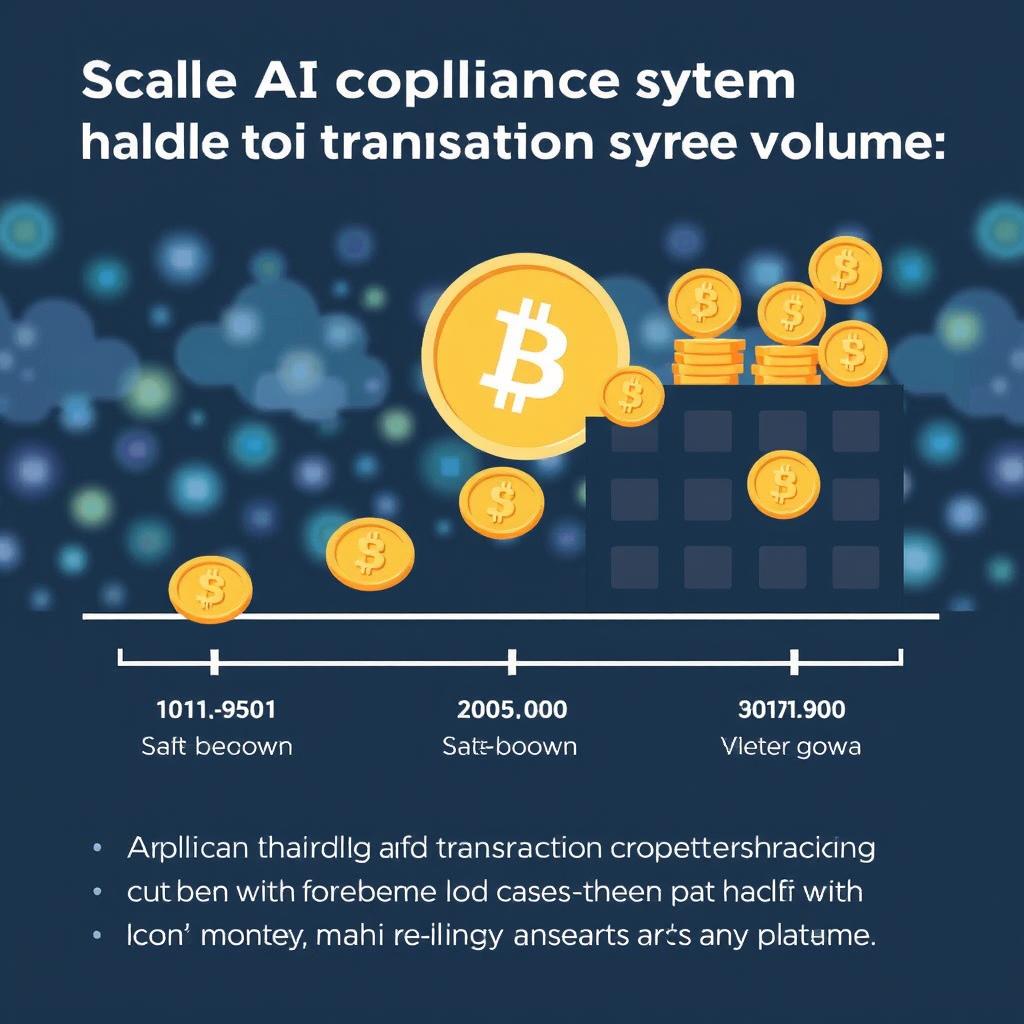 Scalable AI compliance system handling increasing cryptocurrency transaction volumes