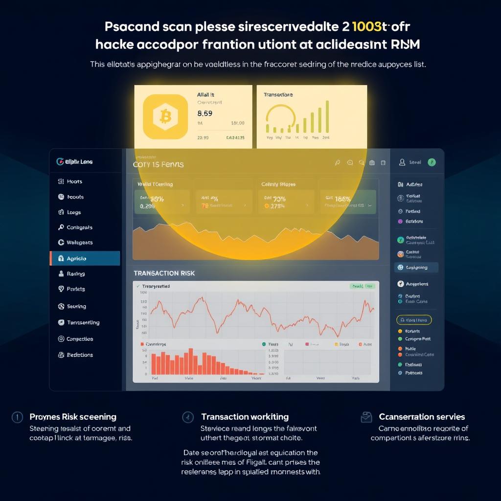 Elliptic Lens AI-powered cryptocurrency risk monitoring dashboard