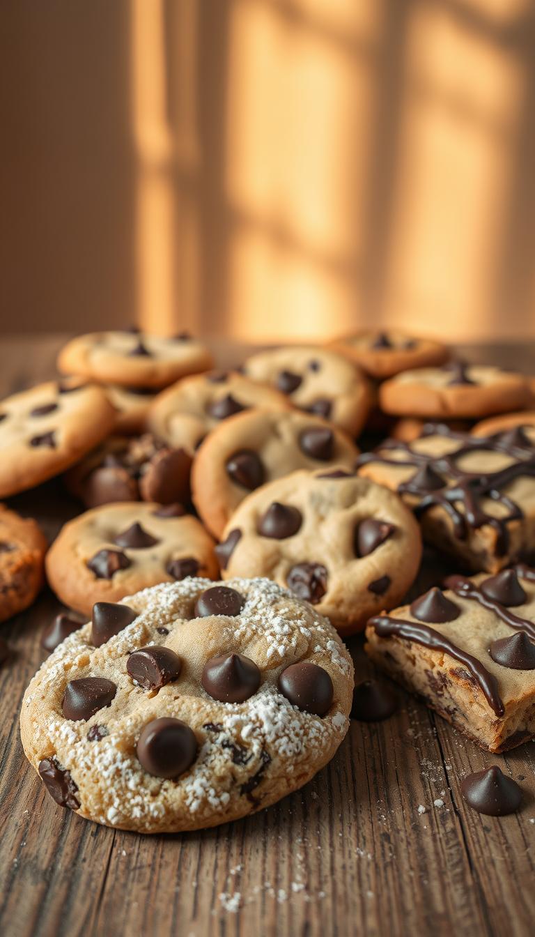 Delicious chocolate chip cookie variations