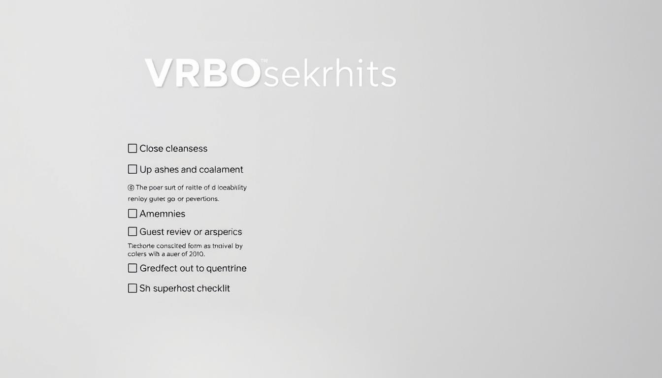 VRBO Superhost criteria property checklist