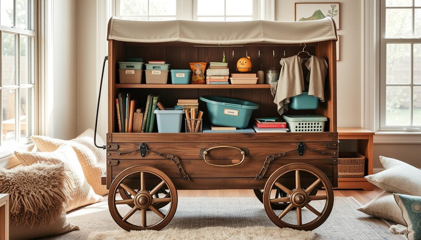 outdoor-play-wooden-wagon-for-kids
