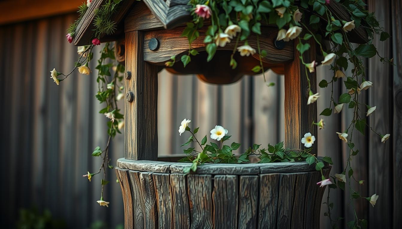 rustic-wooden-wishing-well-decoration