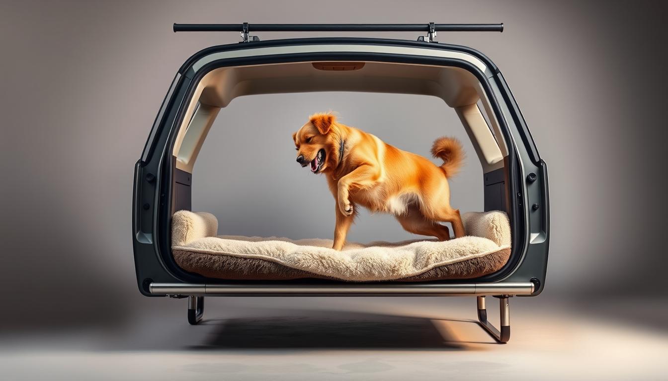 cozy-dog-bed-with-seatbelt-loop-for-safety