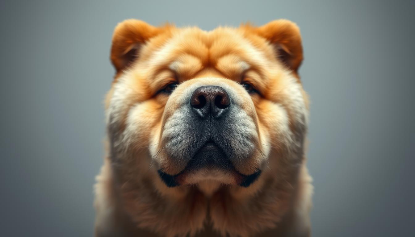 Chow-Chow-guarding-its-territory-warning-look