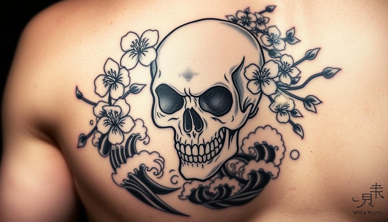 Japanese skull tattoo designs