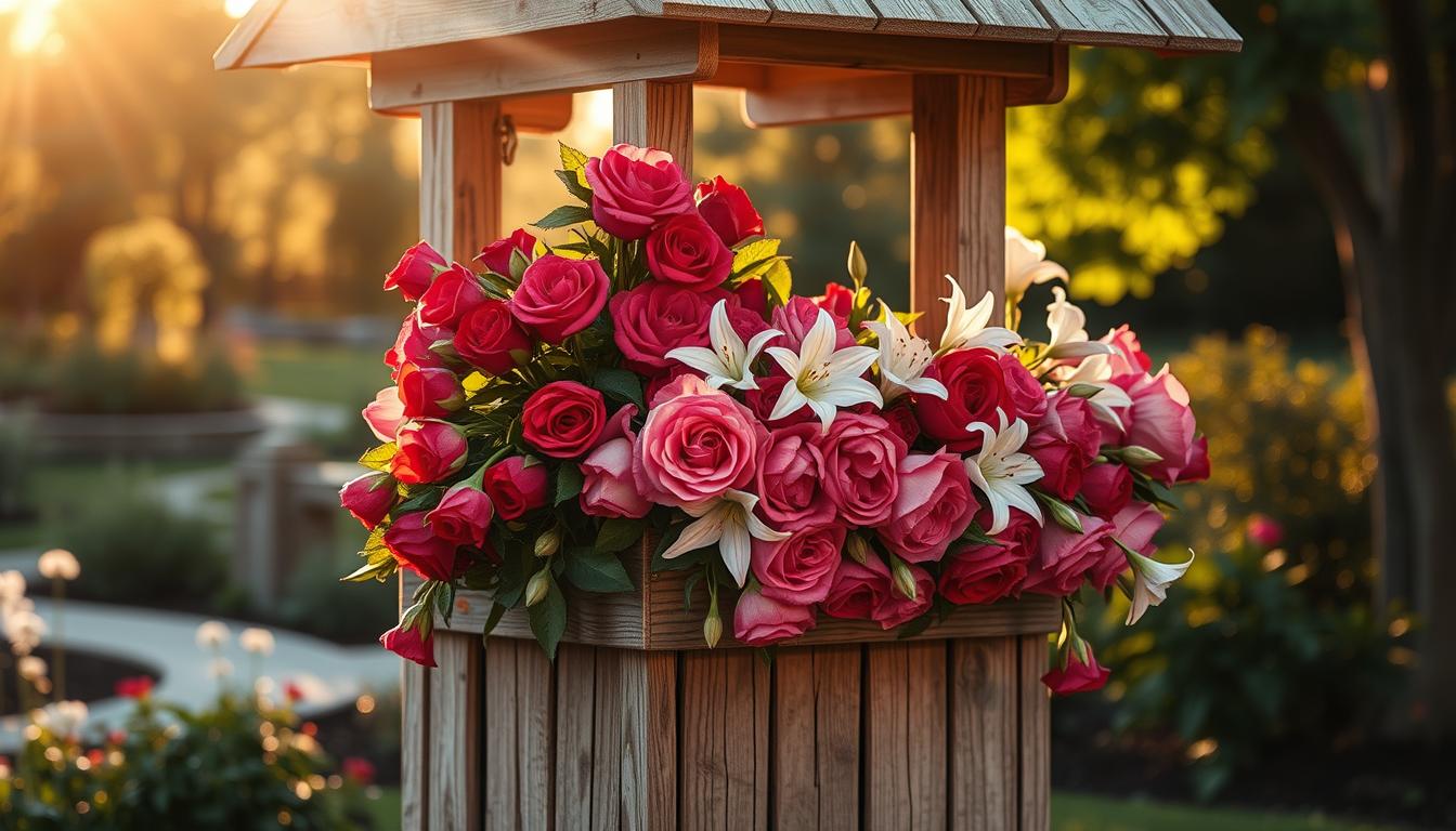 wooden-wishing-well-decorating-ideas