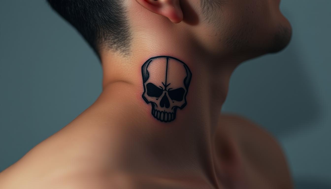 minimalist skull tattoo designs