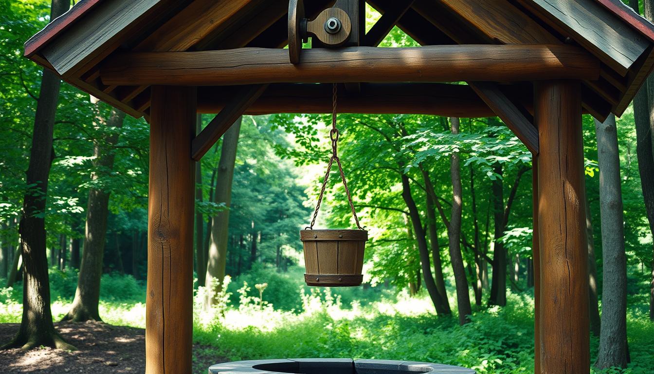 wooden-wishing-well-comparison-rustic-vs-modern