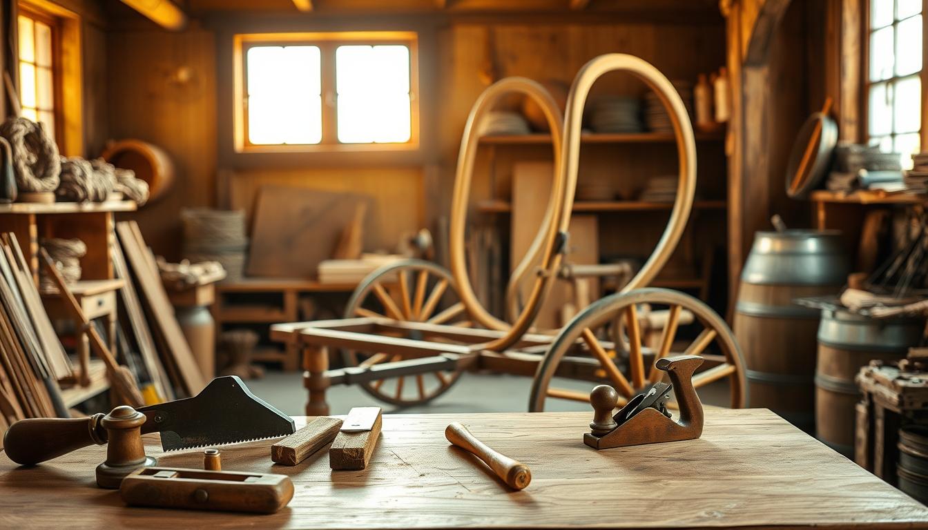 wooden wagon building tools