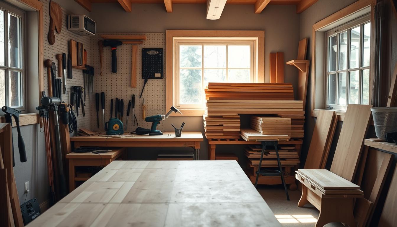 beginner-woodworking-workspace-setup
