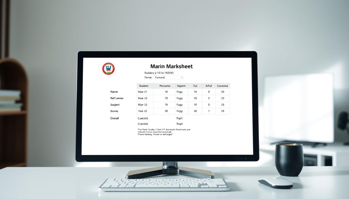 online marksheet details