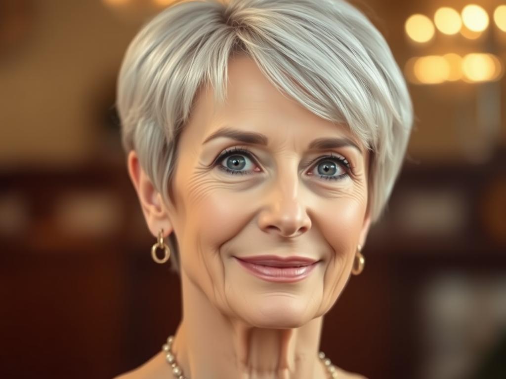 short hairstyles for older women