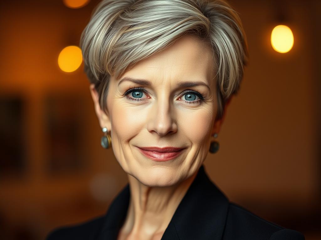 best short haircuts for mature women