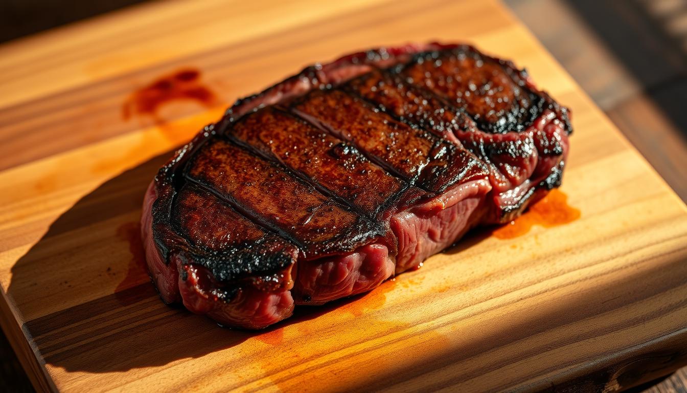smoked ribeye steak