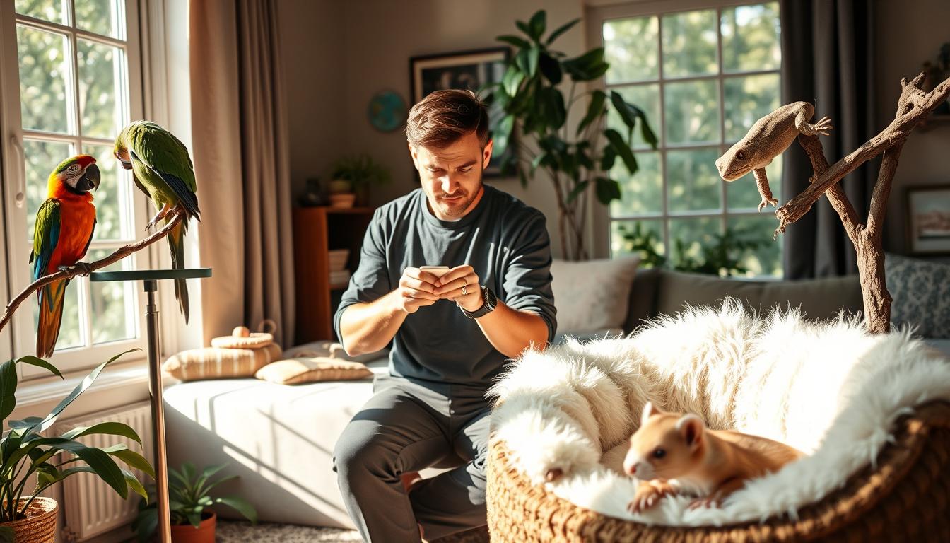 cuidados com pets exóticos