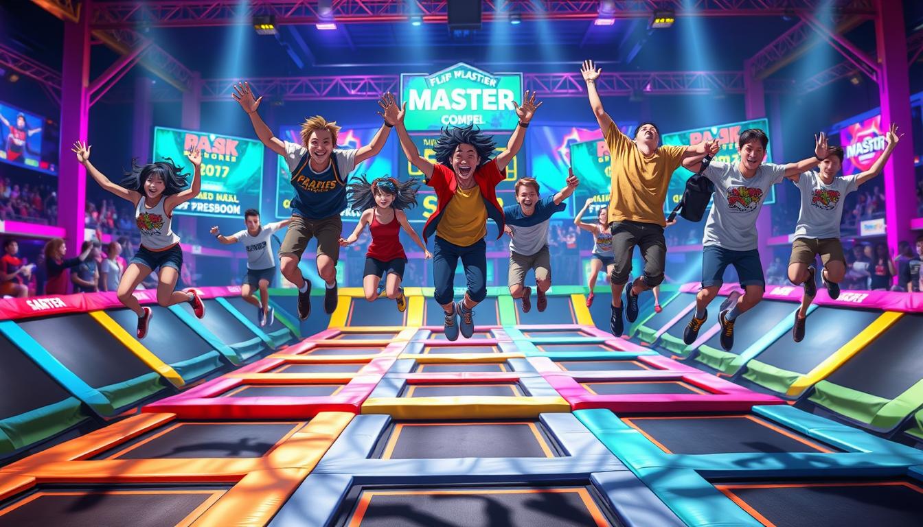 Flip Master Game Play Flip Master online Trampoline flipping game Flip and ju