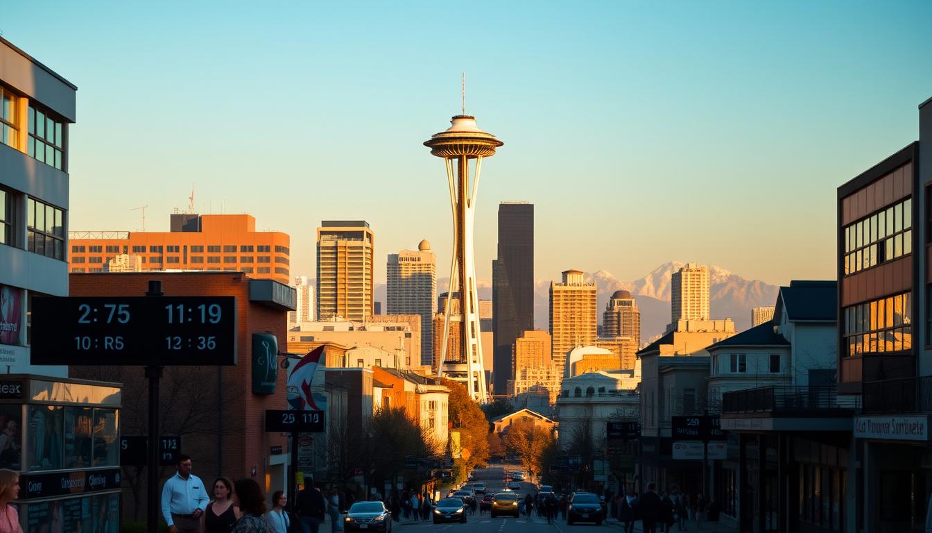 Seattle: Zeitverschiebung und Zeitzonen