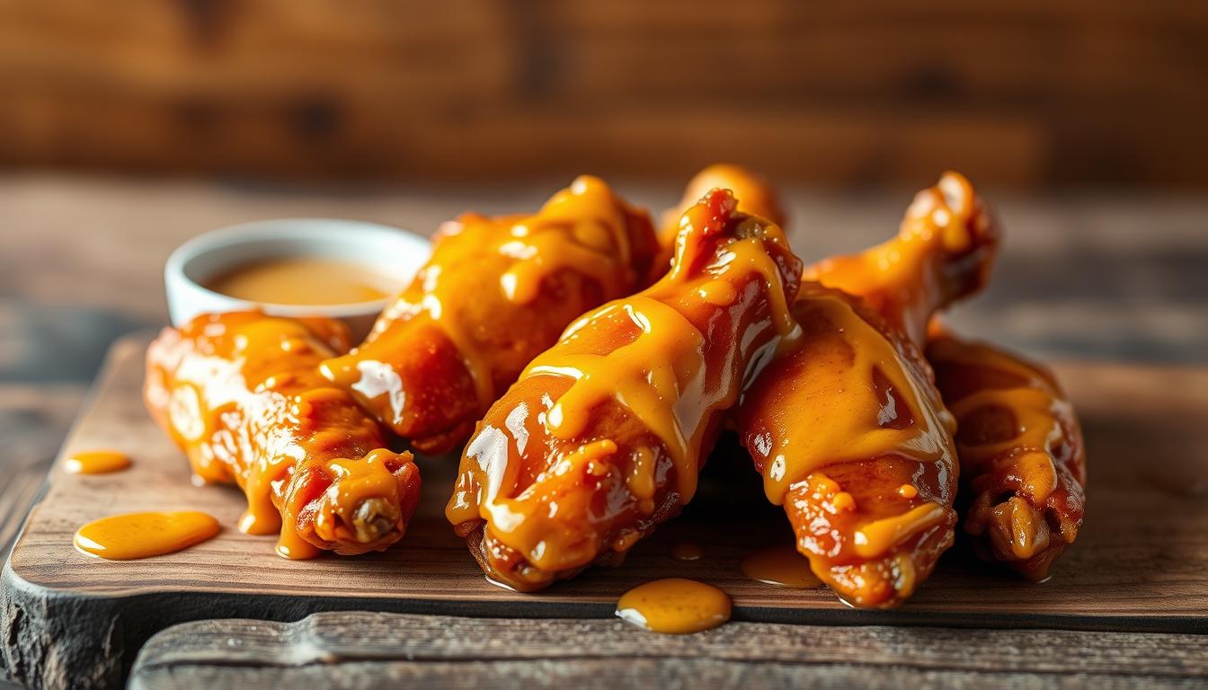 Honey Mustard Glazed Chicken Wings