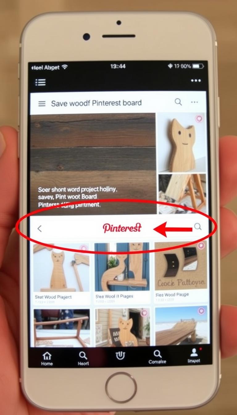 Demonstration of how to save ideas to Pinterest with red save button highlighted