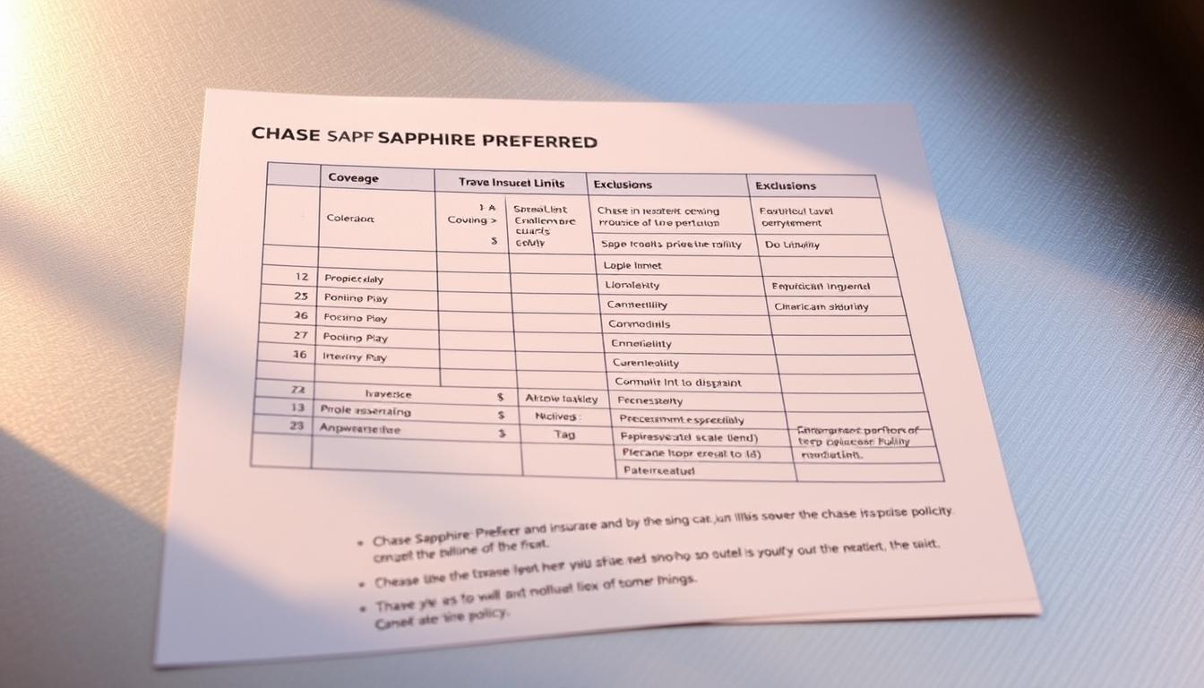 Chase Sapphire Preferred travel insurance coverage limitations