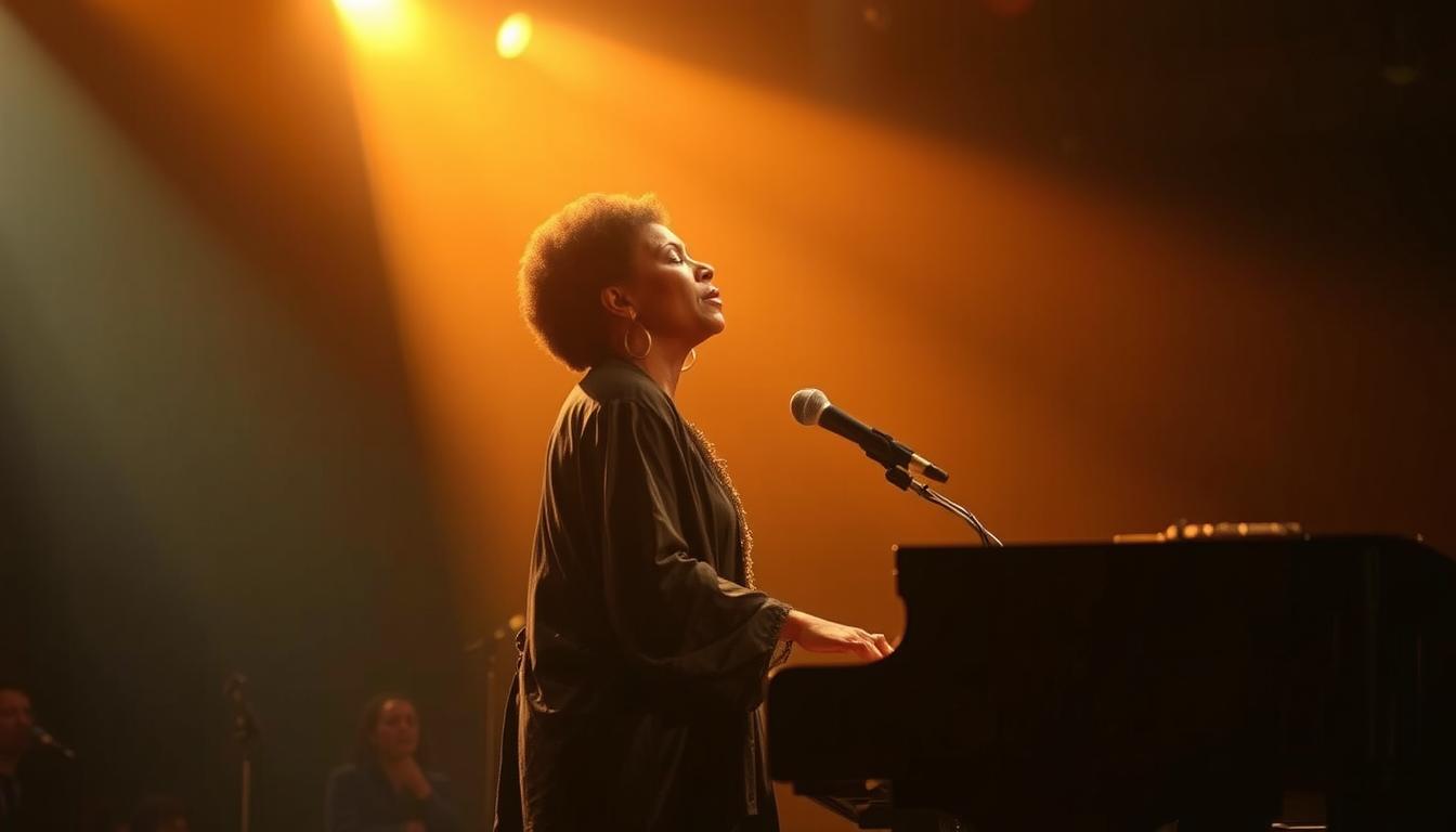 Nina Simone performing
