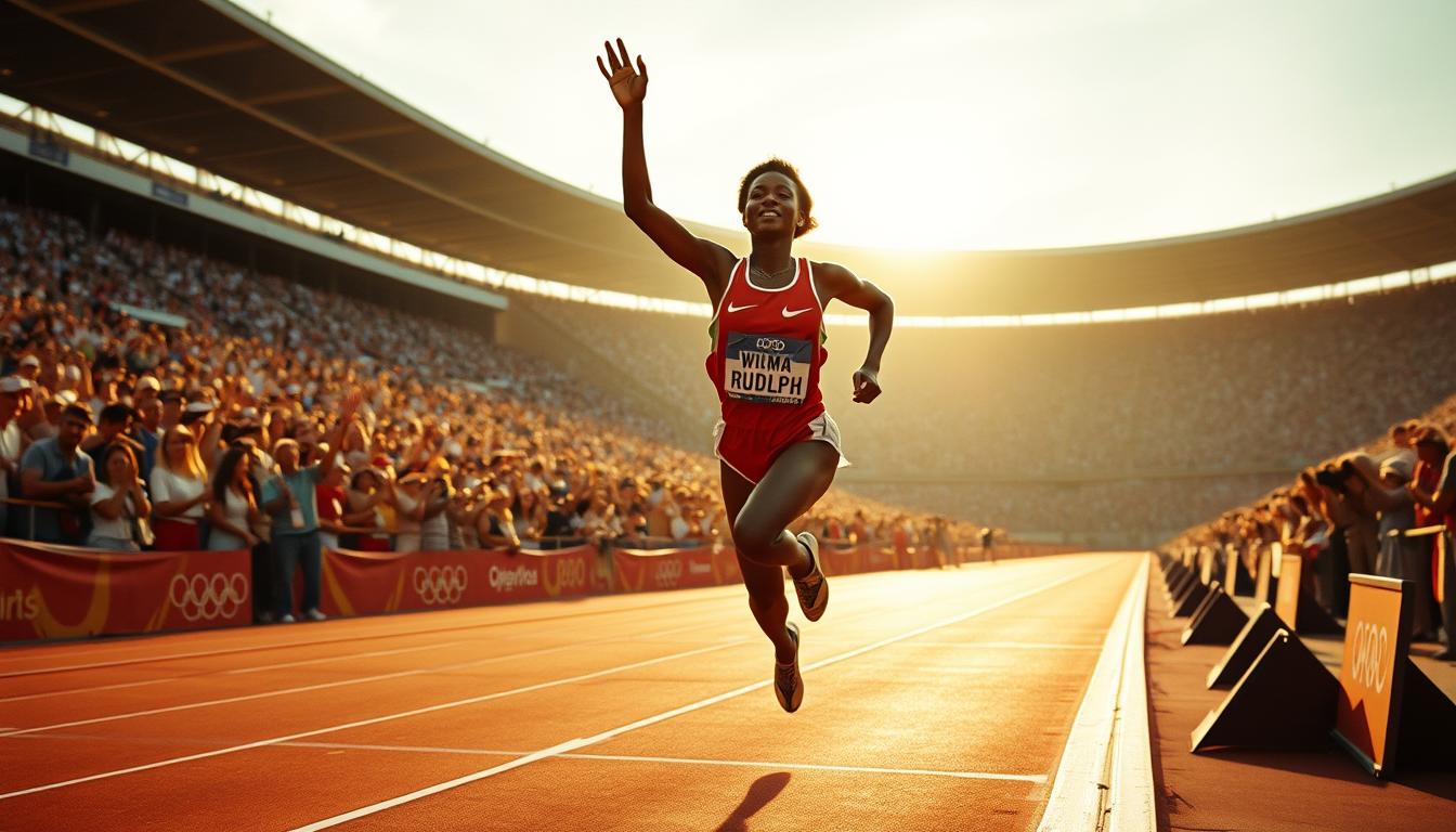 Wilma Rudolph at the 1960 Rome Olympics