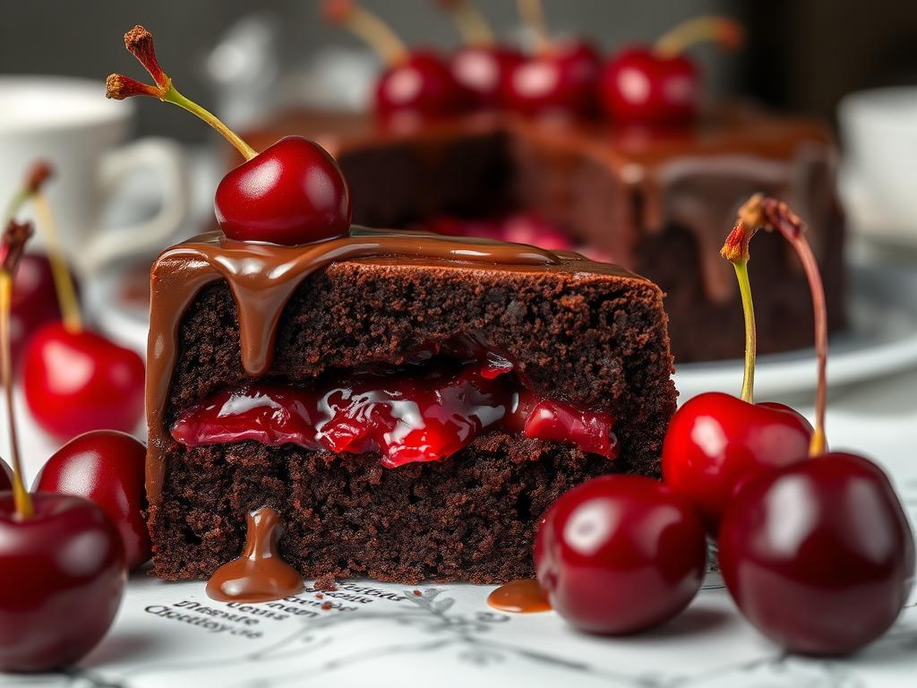 cherry chocolate dessert