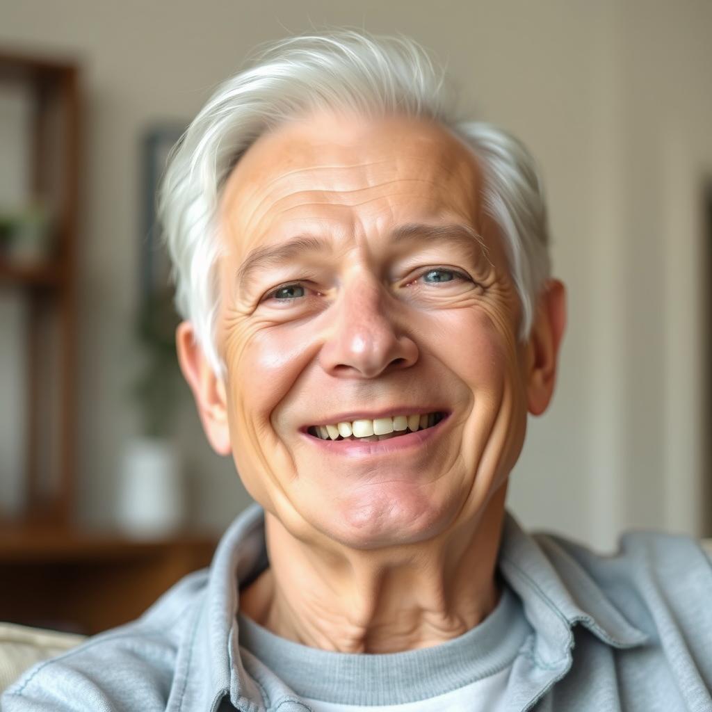 Happy customer showing satisfaction after using Quietum Plus for tinnitus relief