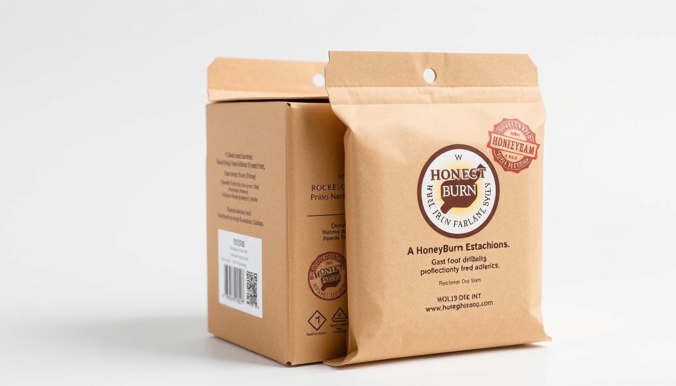 Official HoneyBurn packaging and authenticity features