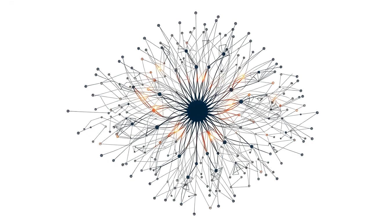 a beginner's guide to artificial intelligence 2 a detailed, highly technical neural network diagram set against a clean, minimalist backdrop. the central network architecture features intricate layers of interconnected nodes, with bold lines and glowing connections conveying the complex flow of information. the lighting is soft and diffused, creating a sense of depth and dimensionality. the camera angle is slightly elevated, allowing the viewer to observe the network from an objective, analytical perspective. the overall aesthetic is sleek, modern, and visually engaging, perfectly suited to illustrate the deep learning concepts discussed in the "beginner's guide to artificial intelligence" article.