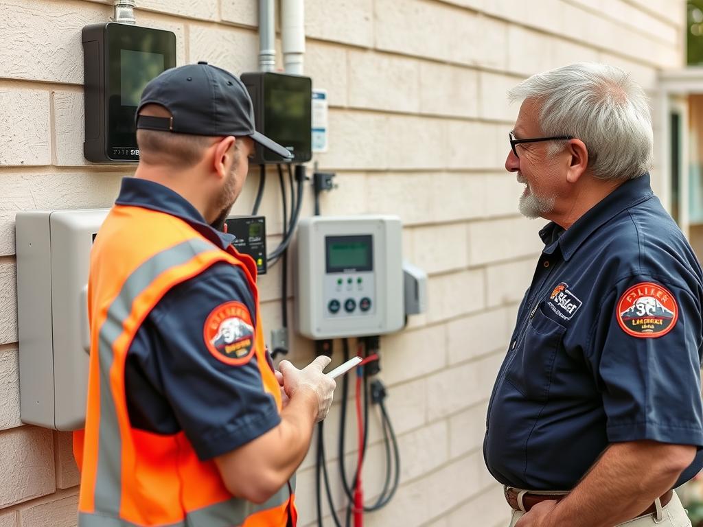 SEU technician activating and testing newly installed system