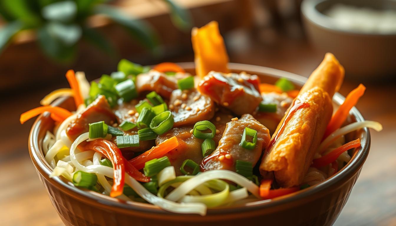egg roll in a bowl