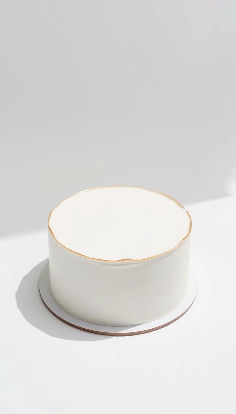 minimalist birthday cake
