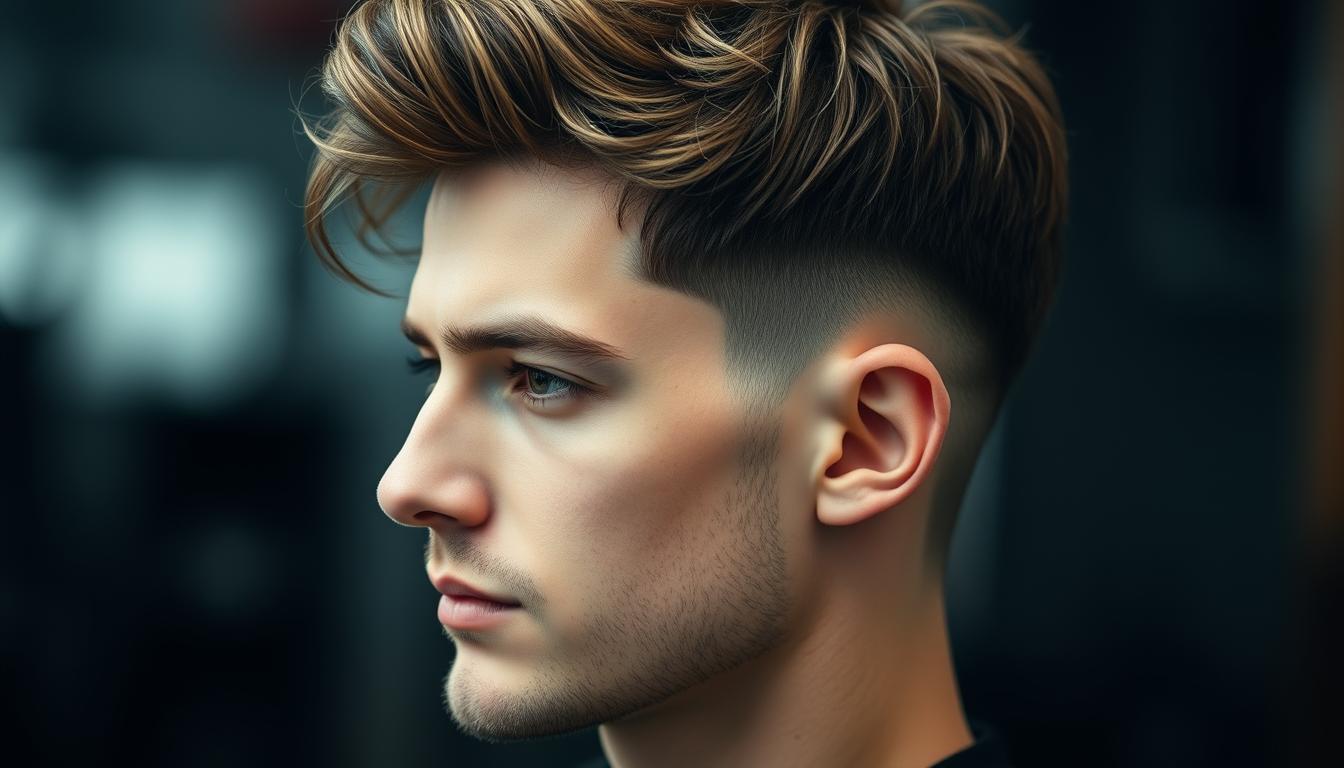 textured low taper fade