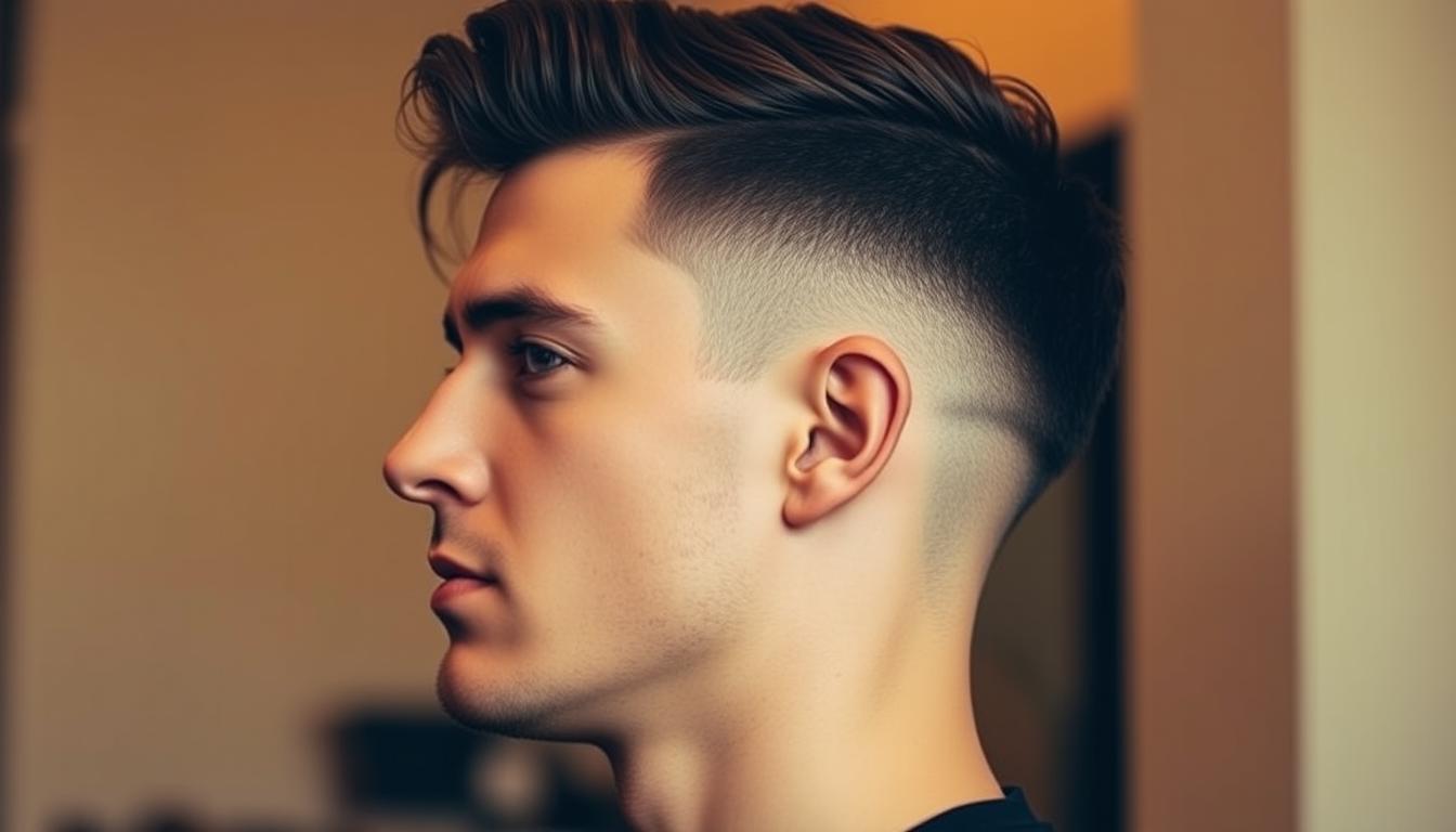 textured low taper fade