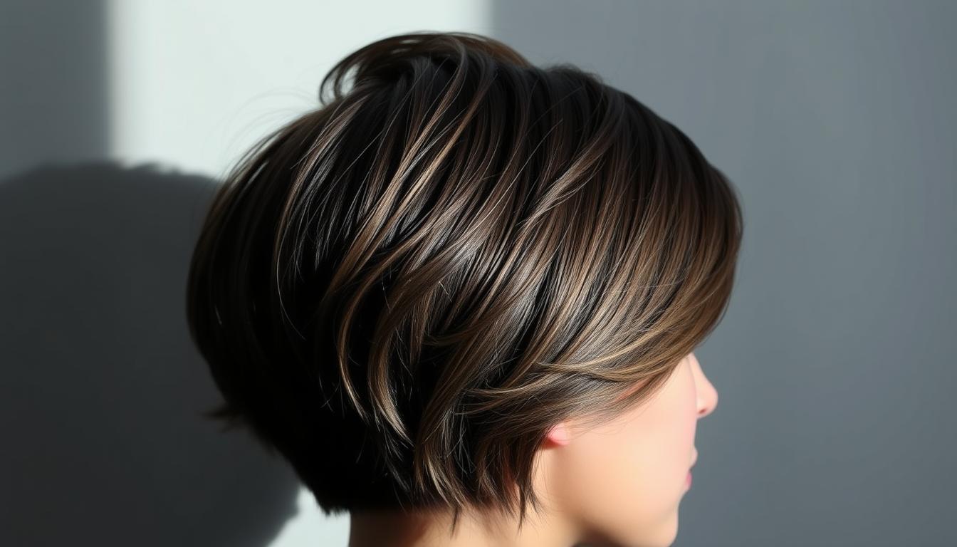tapered haircut with texture