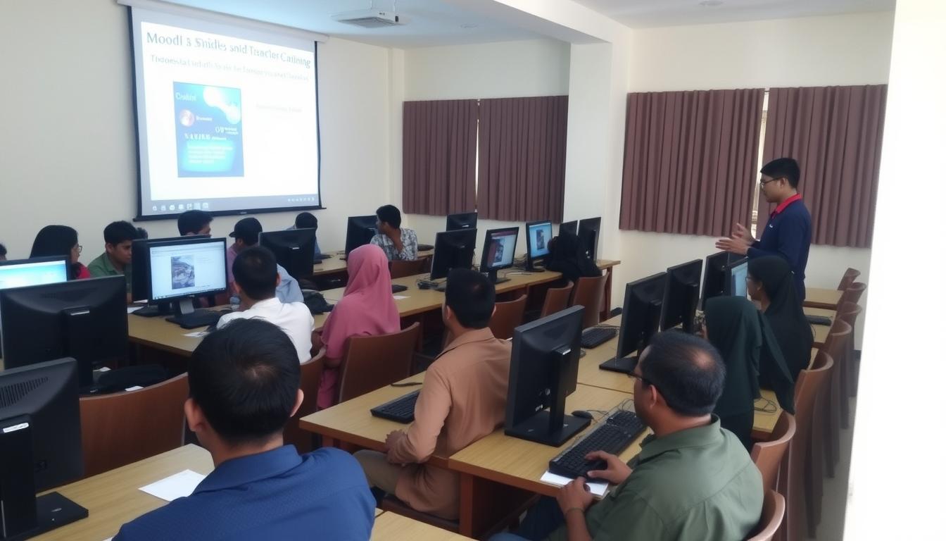 Pelatihan penggunaan Moodle untuk guru-guru SMP