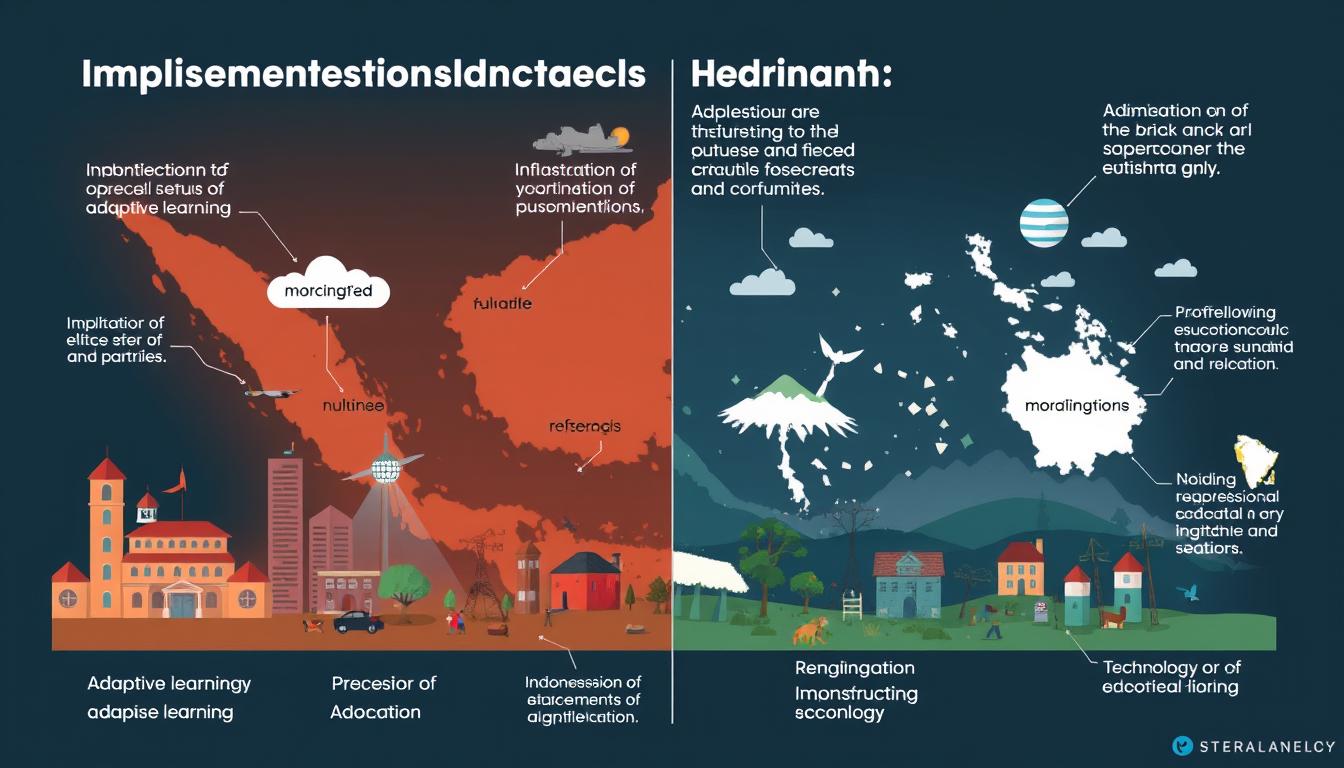Ilustrasi tantangan implementasi pembelajaran adaptif di berbagai daerah Indonesia