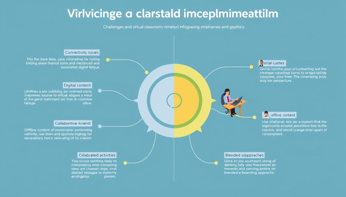 Visualisasi tantangan dan solusi dalam implementasi Kelas Virtual Inovatif