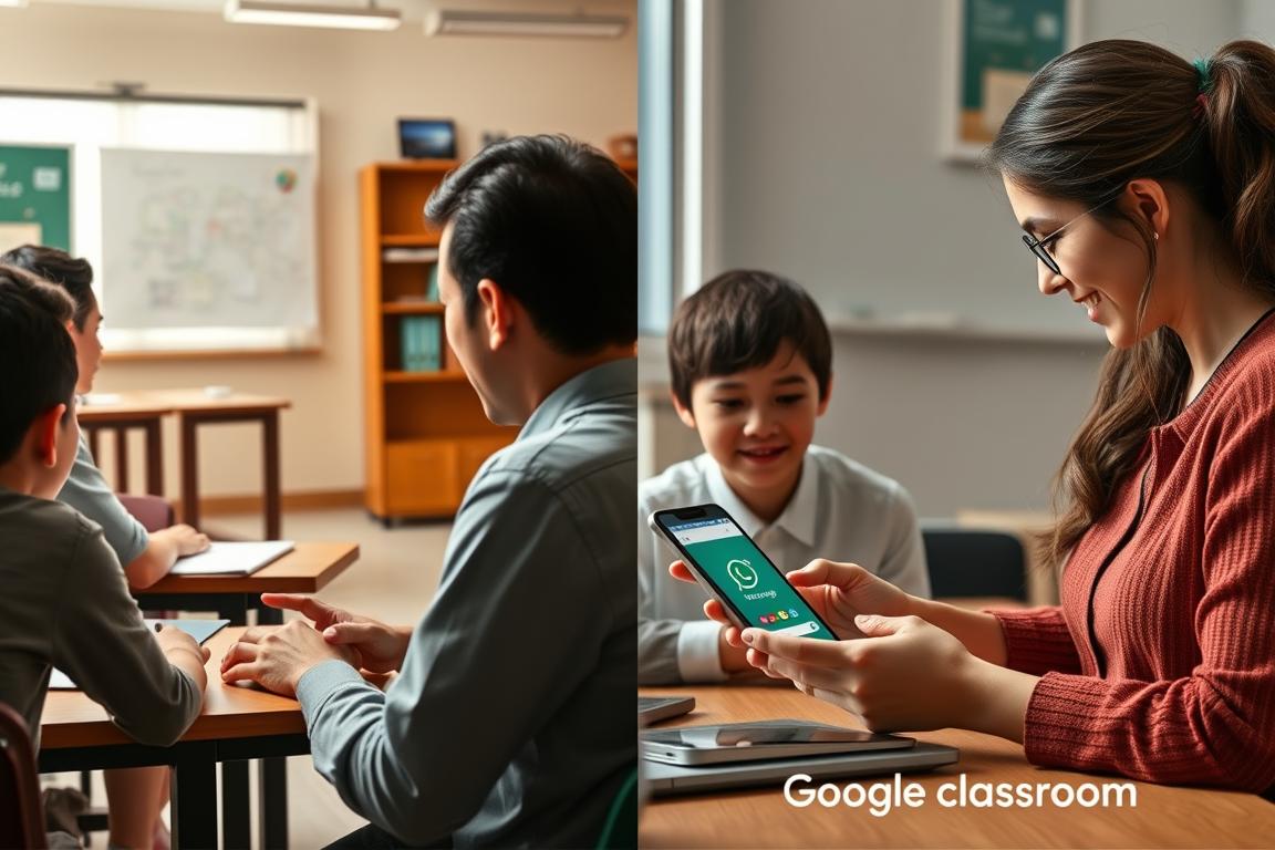 Perubahan pola interaksi guru-murid melalui aplikasi e-learning selama pandemi