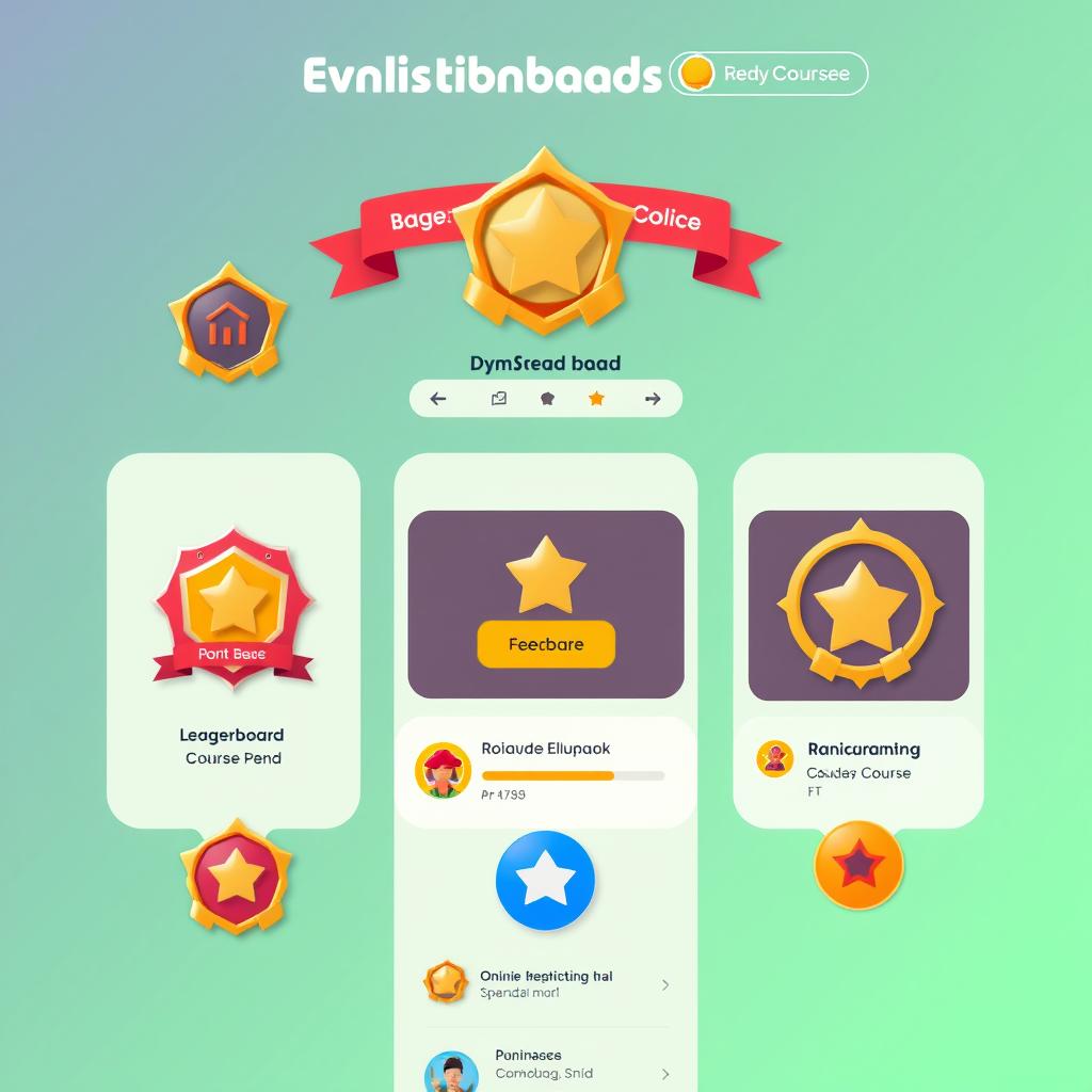 Elemen gamifikasi dalam platform kursus daring modern