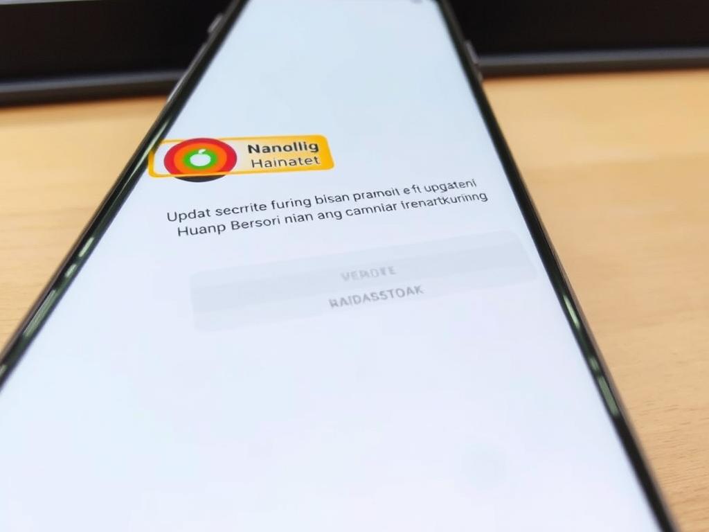 Proses update aplikasi pembayaran untuk menjaga keamanan transaksi QRIS aman