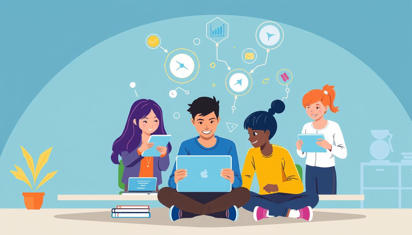 Ilustrasi mengatasi tantangan dalam implementasi E-learning sinergis