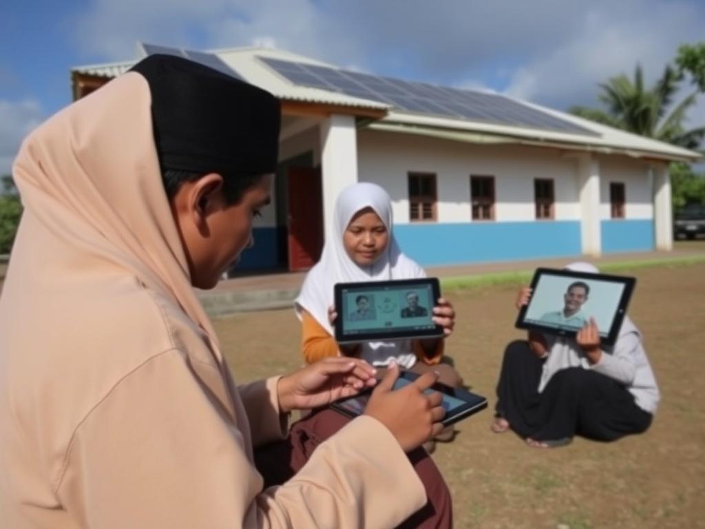 Madrasah Ibtidaiyah di Nusa Tenggara Timur dengan program e-learning pedesaan