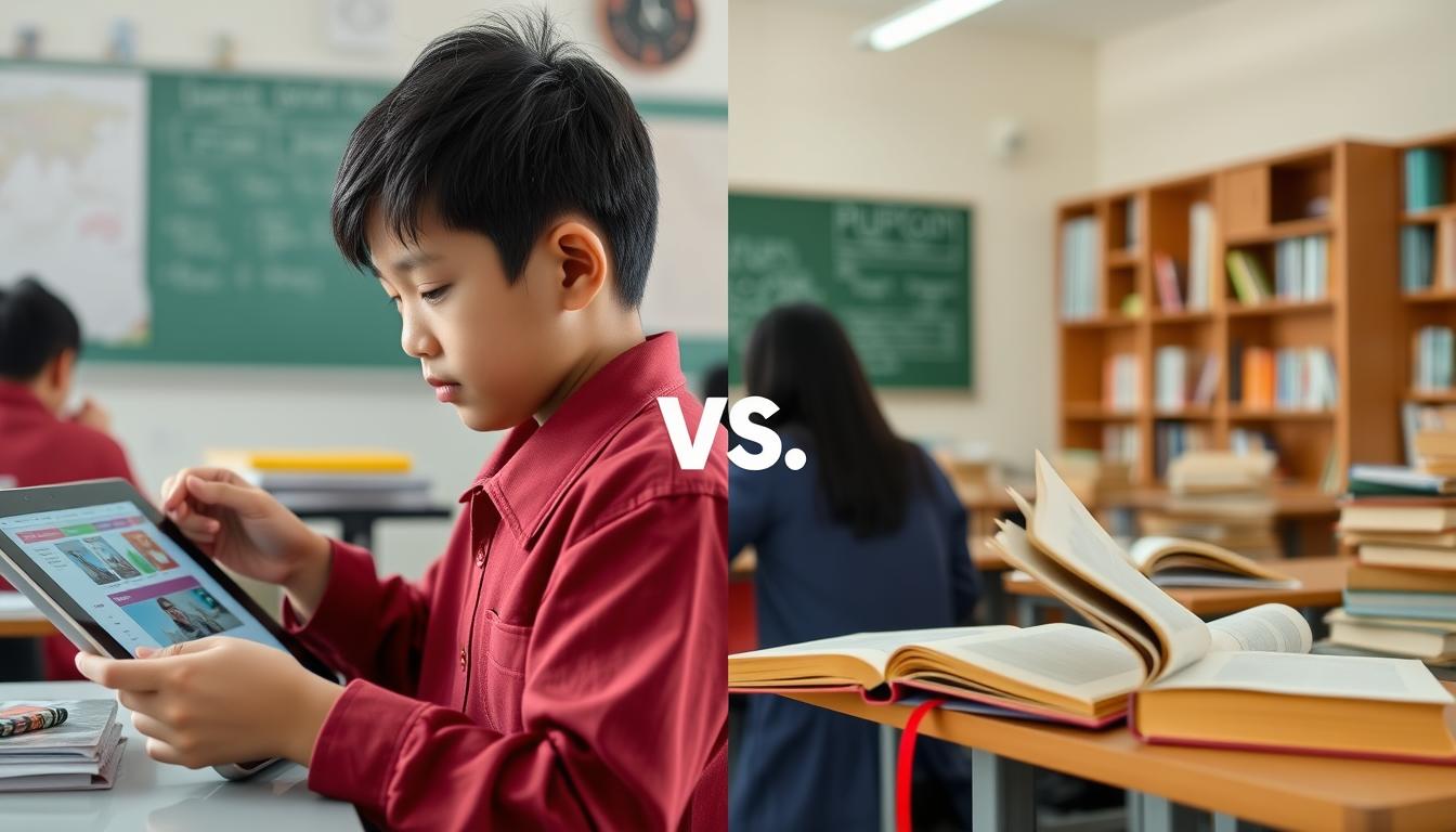 Perbandingan pembelajaran bahasa Indonesia digital dan tradisional