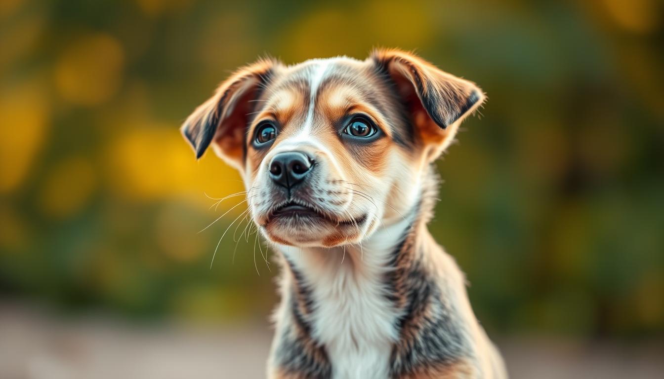 Un chiot attentif qui réagit à l'appel de son nom de chien
