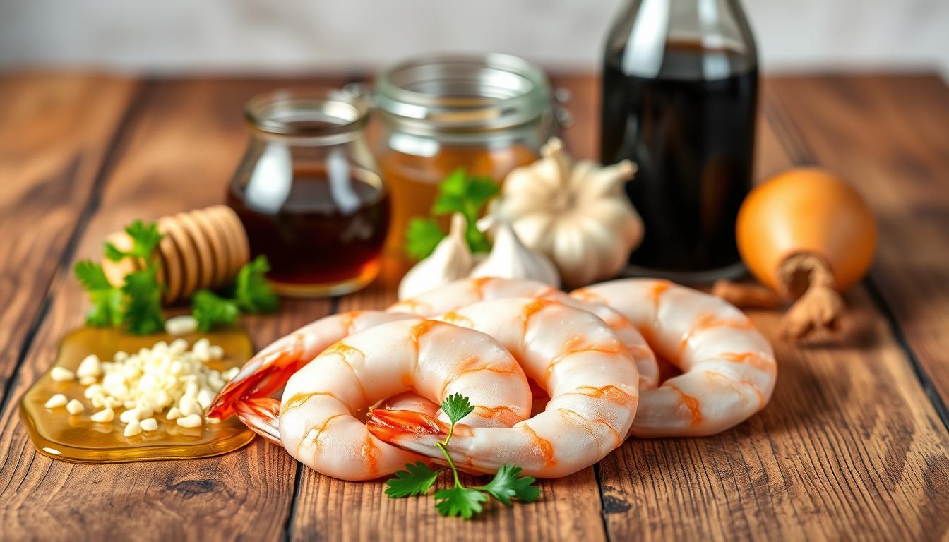 Honey Garlic Shrimp Ingredients